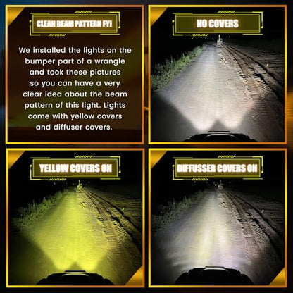 160W 5 Inch Driving Lights (5 Inch 160W Clear)
