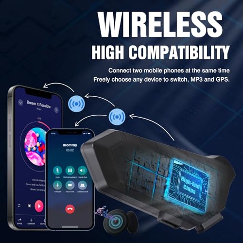Motorcycle Helmet Speakers High Battery Life Helmet Headset (Black / Speakers)