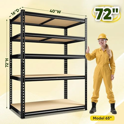 72" H Garage Shelving for Garage (40" W x 16" D x 72" H)