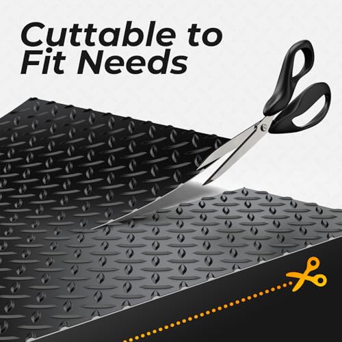7.8 x 20 FT Garage Floor Mat (7.8 x 20 FT / Black)