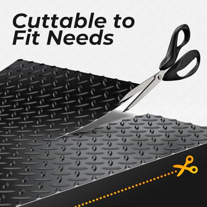 7.8 x 20 FT Garage Floor Mat (7.8 x 20 FT / Black)