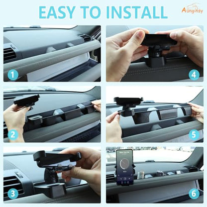 Co pilot Dashboard Organizer Tray Compatible with Land Rover Defender 90 (With Phone Holder-A)