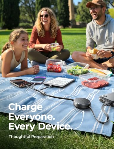 Multi Charging Cable (Black / 3.7FT)