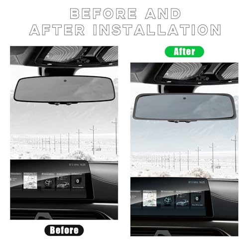 Car Rear View Mirror Protector Frame (Gray-1PCS)
