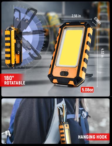 LED Rechargeable Magnetic Work Light 1500Lumens (Orange)
