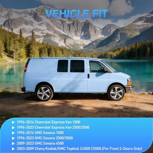 in Channel Rain Guards for Express (1996-2014 Chevy Express Van 1500)