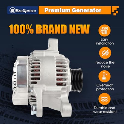 Ezexpreze L4 1.8L 13878N Alternator Replacement for Toyota Corolla 2003 2005 2006 2007 2008 (13878N)