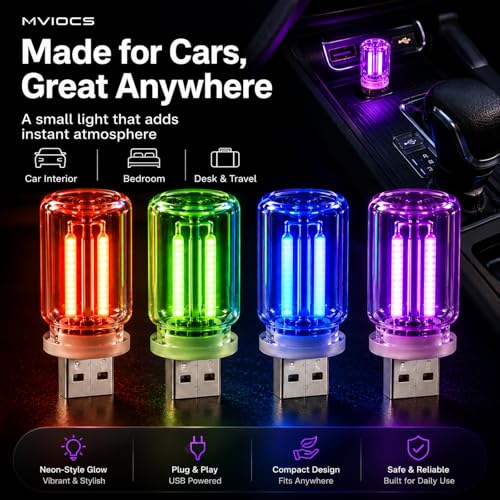 Car Ambient Lights (4 Pink)