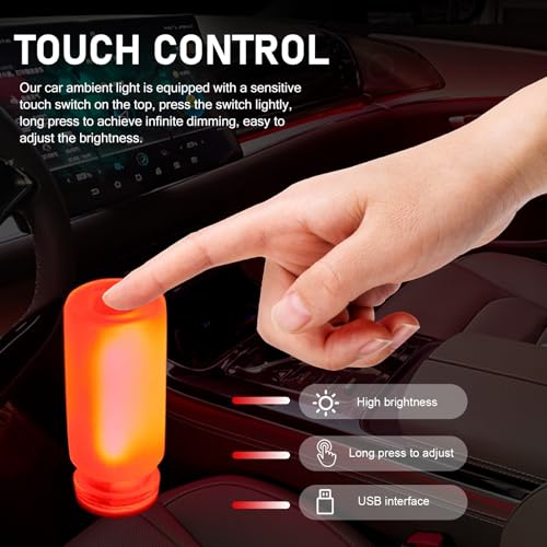 Car USB Atmosphere Lamp (1 PC / Red)