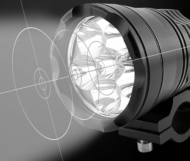 Motorcycle Driving Lights 12 (Black 2)