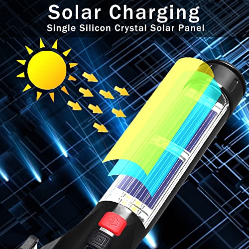 All-in-1 Car Safety Hammer, Multi-Function Emergency Escape Hammer with Window Breaker and Seatbelt Cutter, Mobile Power, LED Flashlight, Alarm Rescue, Strobe SOS Beacon (Metallic)