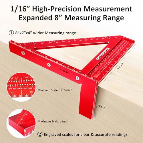8 inch 3D Multi (8 inch Square+Pencil+Stair Gauge / Imperial)