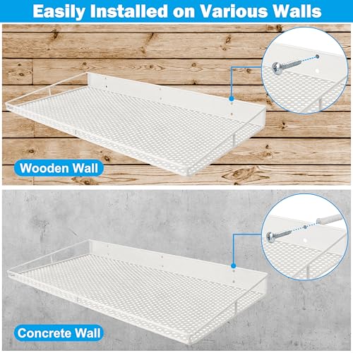Heavy Duty Wall Shelf (White)