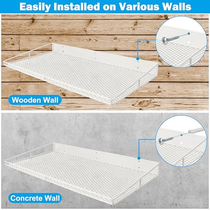 Heavy Duty Wall Shelf (White)