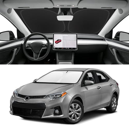 Custom Fit Windshield Sun Shade for Toyota Corolla 2014 (for 2014-2019 Toyota Corolla)