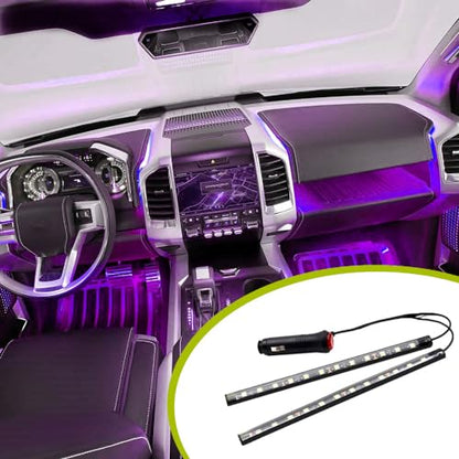 LED Interior Lights DC 12V Seat Ambient Light Cigarette Lighter (Pink)