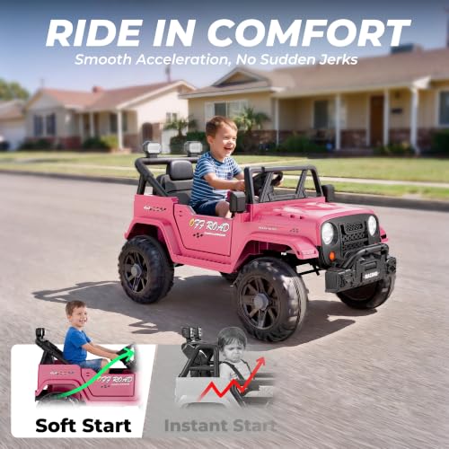 12V Electric Ride On Car (Pink)