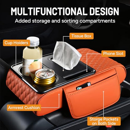 5 in 1 Car Center Console Cover (Black)