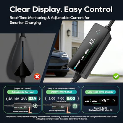 Level 2 EV Charger for SAE J1772 E (SAE J1772-32A / 32A)