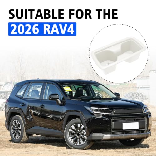 Rear Row Seat Cup Holder Insert for Toyota RAV4 2026 Car Drink Holders (for Toyota RAV4 Rear Row Seat White)