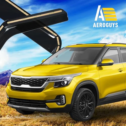 Extra Durable Window Deflectors in (For Kia Seltos 21-26)