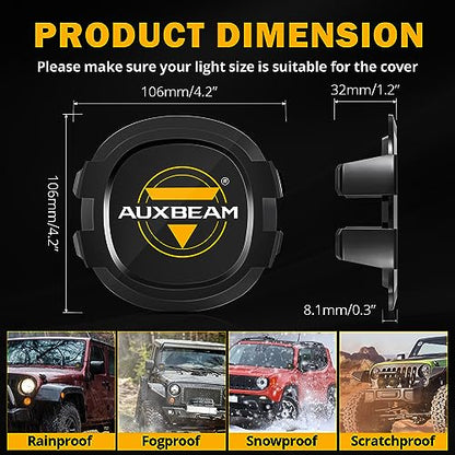 4 in P4 Series LED Pod Cover (P4 Series-Black Covers)