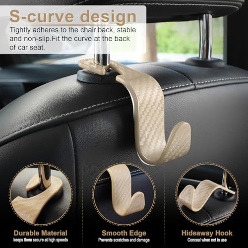 Car Purse Hook (Beige-CF)