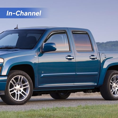 Window Visors Rain Guards for 2004 (2004-2012 Chevy Colorado / Gmc Canyon Crew Cab)