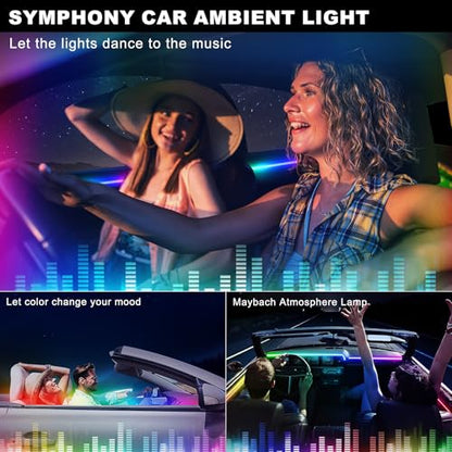 Dreamcolor Acrylic Interior Car LED Strip Light with Wireless APP (Dreamcolor 10 in 1)