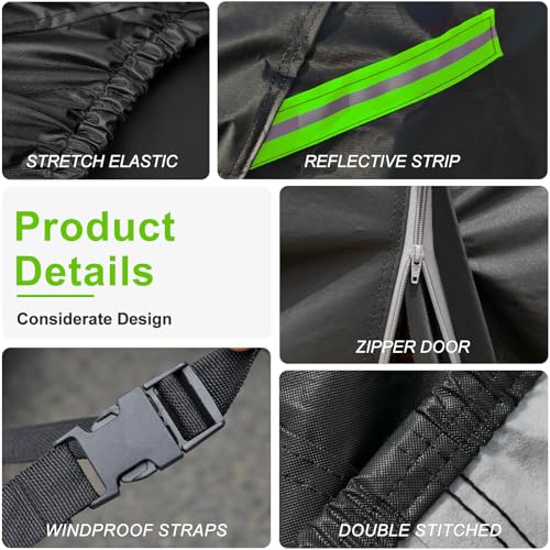 Waterproof Hatchback Car Cover All Weather (A9-Fit hatchback length ( up to 178") / black)
