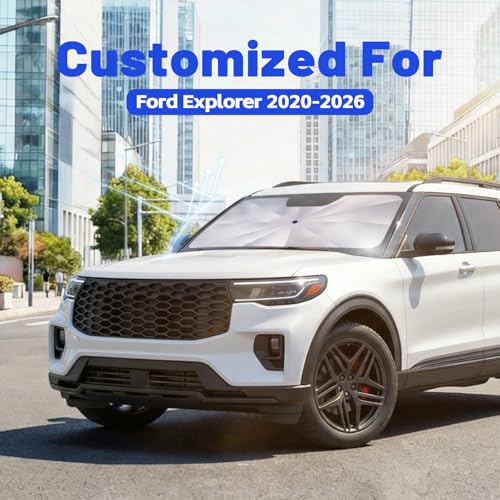 Car Windshield Sun Shade Umbrella for Ford Explorer 2020 (For Ford Explorer 2020-2026)