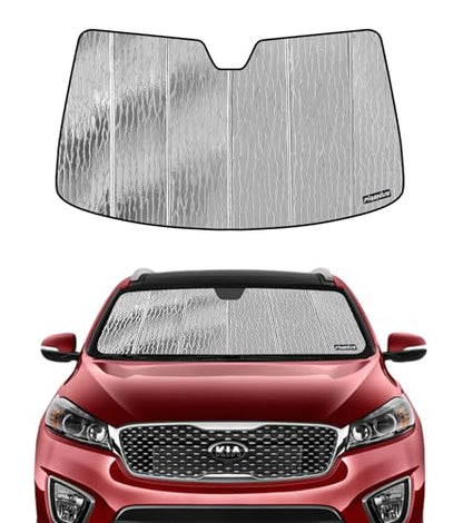Windshield Sun Shade for Kia Sorento 2021 (Silver Water Ripple)