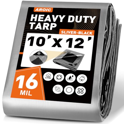 10x12FT Heavy Duty Tarps Waterproof (10x12ft)