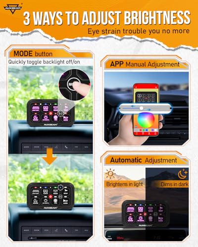 8 Gang Switch Panel Bluetooth RGB AC (8 Gang Remote Bluetooth Panel (One Side Output))