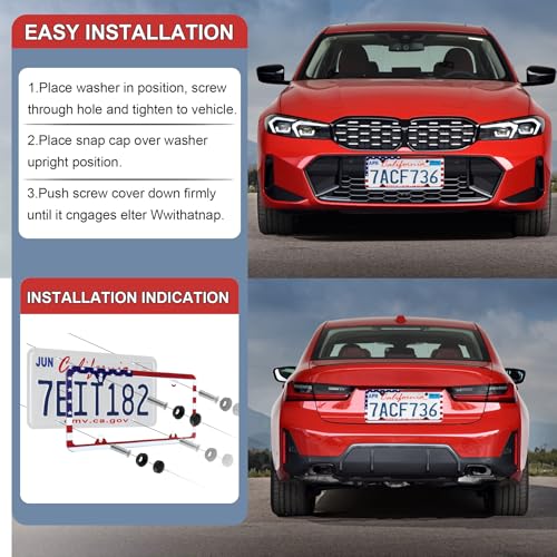 American Flag License Plate Frames (Flag RWB)