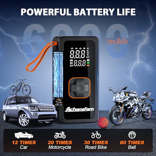 Cordless Portable Air Compressor (Orange)