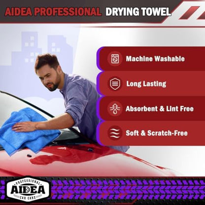 Microfiber Towels for Cars (Blue / 24inx31in)