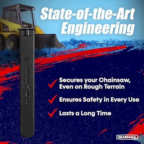 Universal Tractor Chainsaw Holder (Fixed - Tractors / 36 Inch Scabbard / Black)