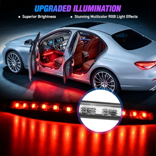4PCS 48LED Car USB Interior Neon Accent Lights RGB Remote Control (USB Interior Lights - Remote)