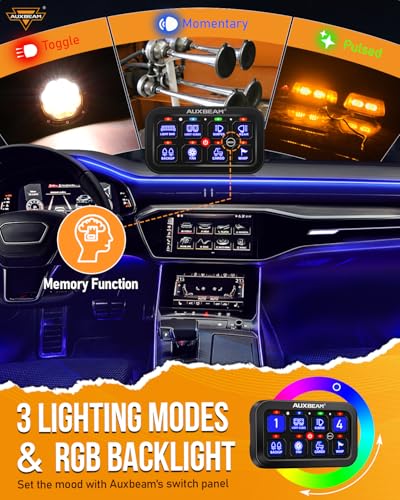 8 Gang Switch Panel RA80 RGB Switch Panel w (8 Gang (1-Sided Outlet) / RGB (No APP))