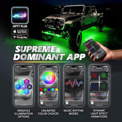 Aura DreamColor Underglow Chasing Lights for Truck with APP & Remote (2. Truck)