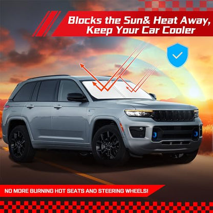 Windshield Sun Shade for Jeep Grand Cherokee 2011 (for Jeep Grand Cherokee 2011-2026 2027)