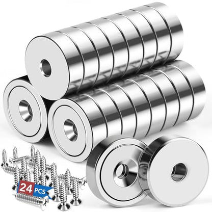 Magnets Neodymium Magnet 20LBS Strong Heavy Duty Rare Earth 24 P (20 lbs)