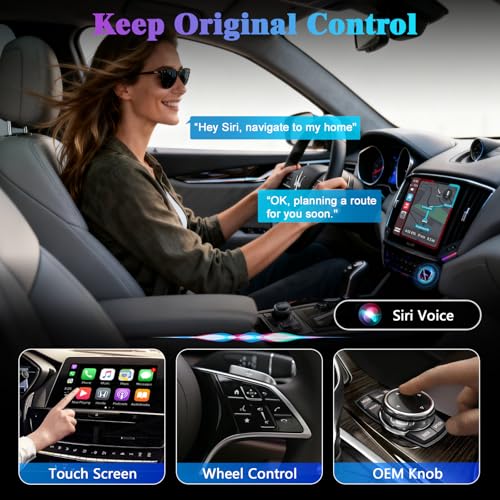 2026 Wireless CarPlay Adapter Upgrade Wired CarPlay to Wireless (Multicolor)
