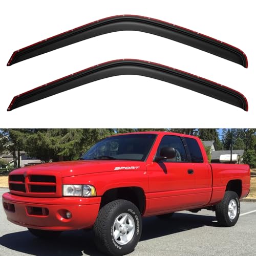 in Channel Window Visors Rain Guards for 1994 (1994-2001 ram 1500-regular cab)