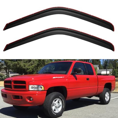 in Channel Window Visors Rain Guards for 1994 (1994-2001 ram 1500-regular cab)