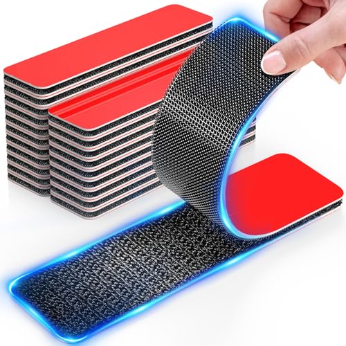 16Sets Heavy Duty Hook and Loop Strips (0.98x3.94 Inch（16 Sets）)