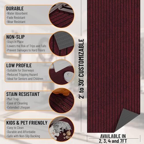 2x9 Runner Rug (Red / 2' x 9' (Runner))