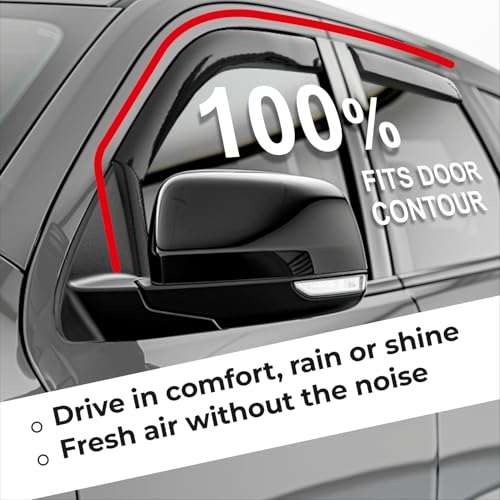 Window Deflectors Smoke Tinted in (For Pathfinder 22-26)