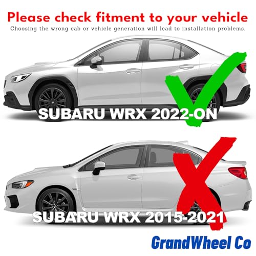 Window Deflectors Smoke Tinted in (For WRX 22-26)